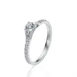 Pierścionek białe złoto z diamentami AJPZ_107